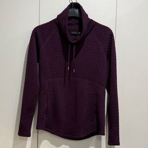 Marmot Women's Cowl Neck Quilted top- Deep Purple